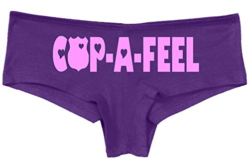 Knaughty Knickers Cop A Feel Police Wife Girlfriend LEO Slutty Purple Panties