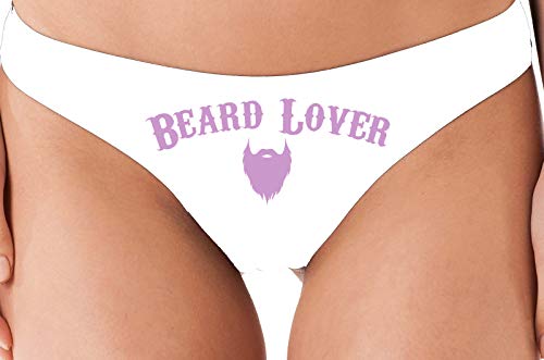 Knaughty Knickers Beard Lover For The Man In Your Life White Thong Underwear