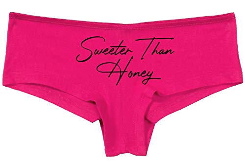 Knaughty Knickers Sweeter Than Honey Cute Oral Flirty Hot Pink Underwear