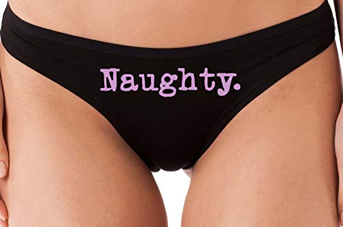 Knaughty Knickers Naughty Sexy Cute Fun Flirty Black Thong Underwear Panty Game