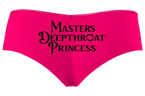 Knaughty Knickers Masters Deepthroat Princess Oral Sex Hot Pink Slutty Panties