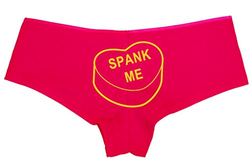 Knaughty Knickers Women's Cute Spank Me Valentines Candy Hot Sexy Boyshort