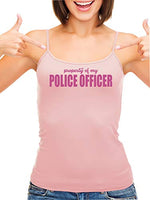 Knaughty Knickers Property of My Police Officer LEO Wife Pink Camisole Tank Top