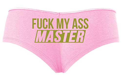 Knaughty Knickers Fuck My Ass Master Anal Play Cumslut Baby Pink Slutty Panties