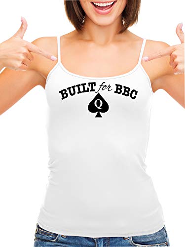 Knaughty Knickers Built for BBC Pawg Queen of Spades QOS White Camisole Tank Top