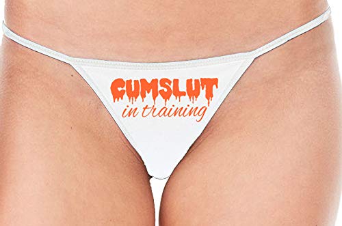 Knaughty Knickers Cumslut In Training Submissive Oral Sub Slut Sexy White Thong