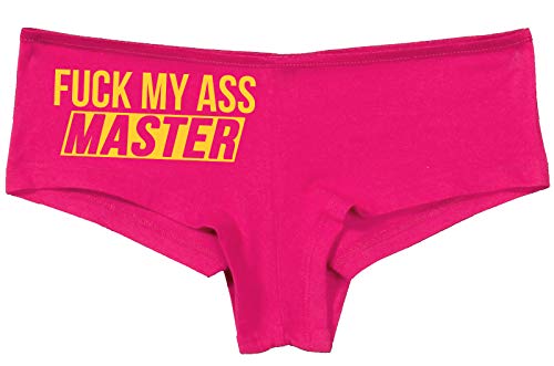 Knaughty Knickers Fuck My Ass Master Anal Play Cumslut Hot Pink Underwear