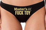 Knaughty Knickers Masters Little Fuck Toy Piece Of Ass Black Thong Underwear