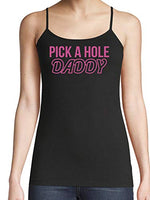 Knaughty Knickers Pick A Hole Any Fuck My Ass Mouth Pussy Black Camisole Tank
