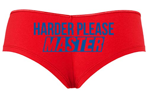 Knaughty Knickers Give It To Me Harder Please Master Slutty Red Boyshort