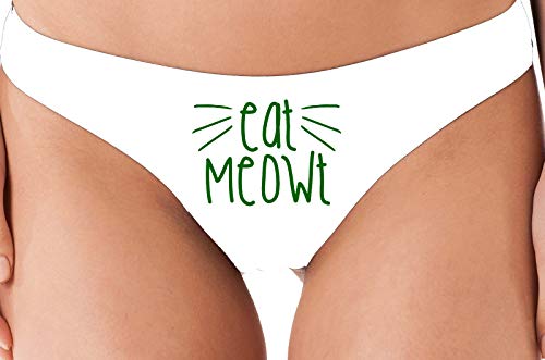 Knaughty Knickers Eat Meowt Pussy Cat Whiskers Kitten Oral Sex pet Play Thong