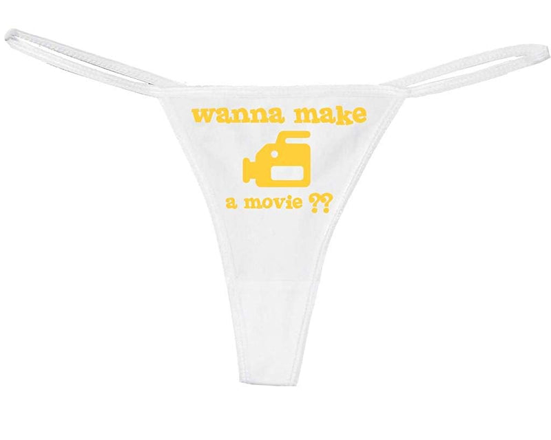 Knaughty Knickers Women's Wanna Make A Movie Fun Porno Cute Thong