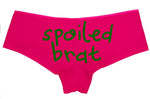 Knaughty Knickers Spoiled Brat DDLG Sexy Pink Boyshort Panties for Little Sub