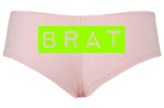 Knaughty Knickers BRAT Daddy's Little Slut DDLG CGLG Sexy Pink Boyshort Underwear