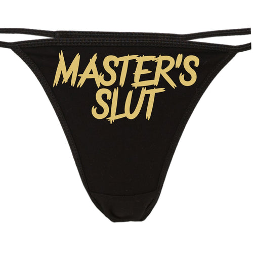 Knaughty Knickers - Master's Slut Thong Panties - Masters Property - BDSM - CGL - DDLG Underwear