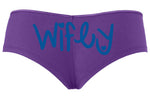 Knaughty Knickers Wifey Panty Game Shower Gift Bridal Cute Purple Boyshort Engaged