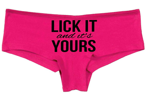 Knaughty Knickers Lick It and Its Your Funny Oral Sex Pink Underwear eat me Slut