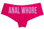 Knaughty Knickers Anal Whore Boyshort Underwear Sexy Flirty Panties Rude