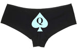 Knaughty Knickers - Queen of Spades Black Boyshort - for BBC Lovers