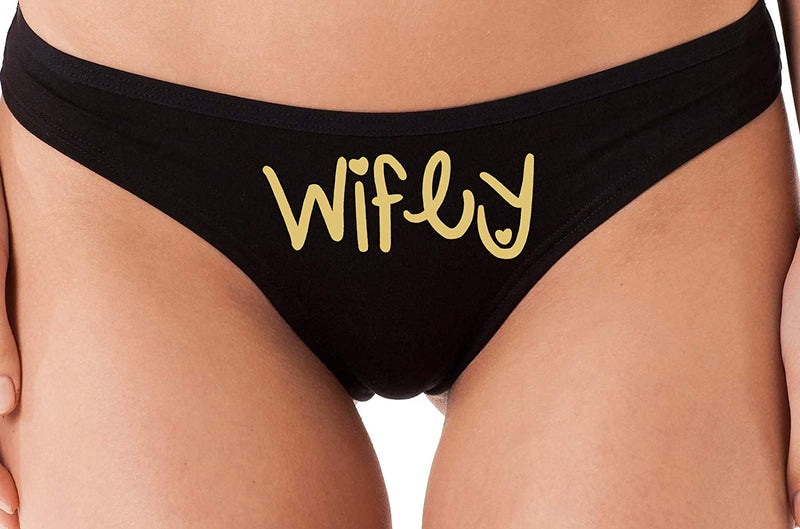Knaughty Knickers Wifey Cute Bridal Engagement Thong Panty Game hot Shower Gift