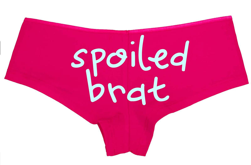 Knaughty Knickers Spoiled Brat DDLG Sexy Pink Boyshort Panties for Little Sub