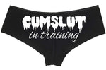 Knaughty Knickers Cumslut in Training Submissive Oral Sub Slut Black Panty DDLG