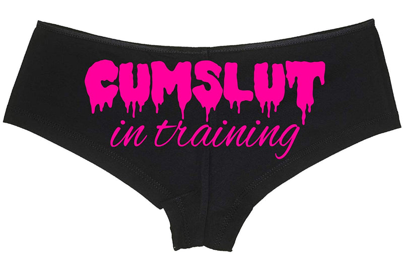 Knaughty Knickers Cumslut in Training Submissive Oral Sub Slut Black Panty DDLG