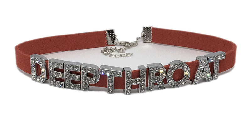 Knaughty Knickers Deep Throat Rhinestone Choker Necklace DDLG for Daddys Owned Submissive Lil Slut