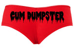 Knaughty Knickers Cum Dumpster Cumdump Red Boyshort Underwear DDLG cumslut Slut