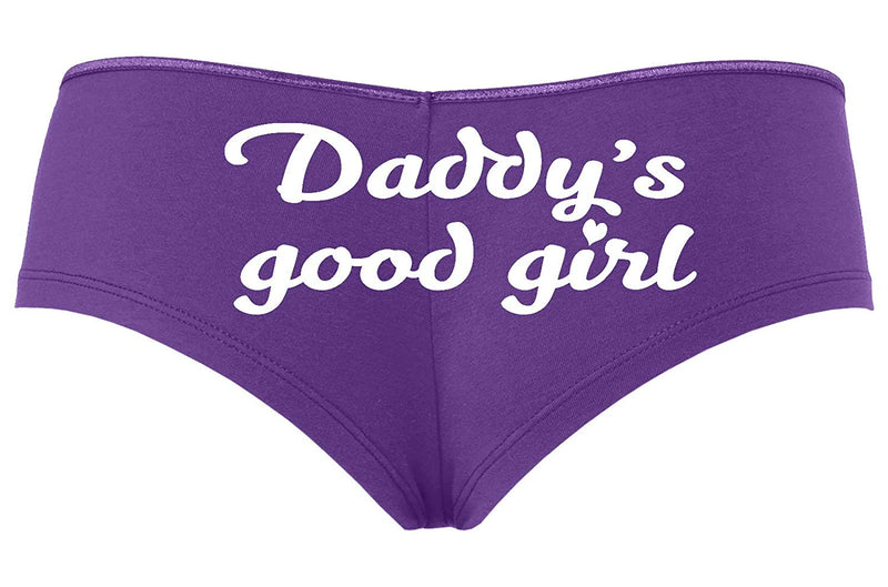 Knaughty Knickers Daddy's Good Girl Cute Sexy Purple Boyshort Panties DDLG BDSM CGLG