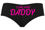 Come Here Daddy - Black Boyshort Panties