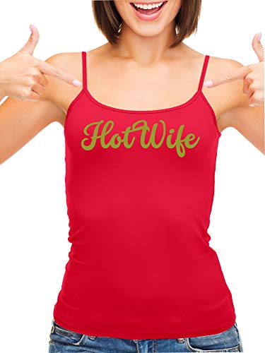 Knaughty Knickers HotWife Life Shared Lifestyle Hot Wife Red Camisole Tank Top