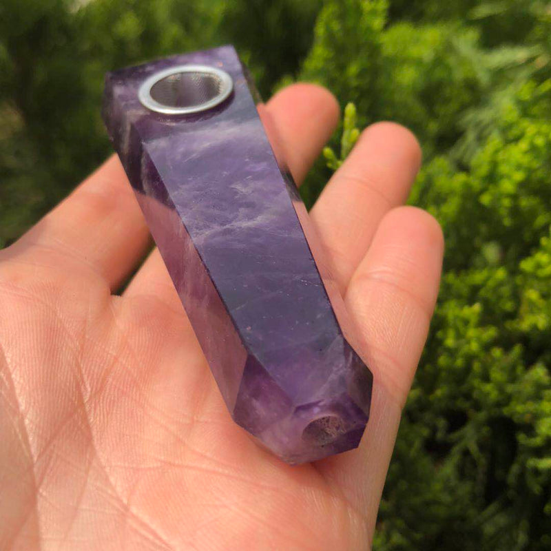 Top Quality Purple Amethyst Fantasy Pipe