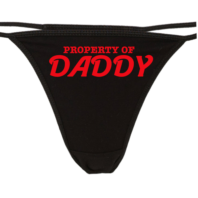 PROPERTY OF DADDY - BLACK THONG