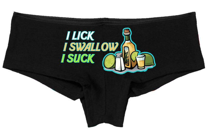 I LICK salt I SWALLOW tequila I SUCK lime panties boy short boyshort lots color choices sexy funny flirty bachelorette panty game hen party