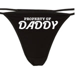 PROPERTY OF DADDY - BLACK THONG
