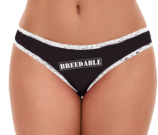 Breedable - Black Bikini White Lace