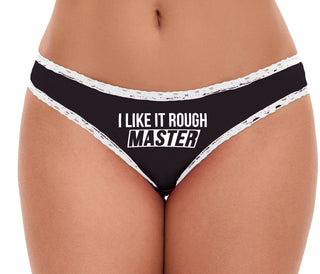 I Like It Rough Master - Black Bikini White Lace