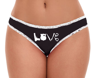 Police LEO Love - Black Bikini White Lace