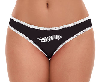 Ride Of Your Life - Black Bikini White Lace