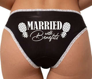 Married With Benefits Bikini - Black with White Lace