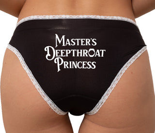 Master's Deepthroat Princess Bikini - Black with White Lace