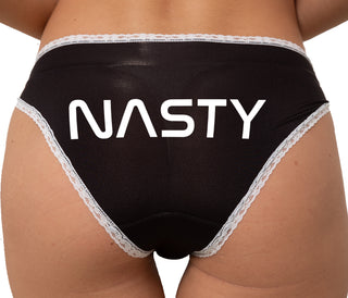 Nasty Bikini - Black with White Lace