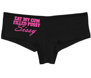 Eat My Cum Filled Pussy Sissy  Cuck - Black Boy Short