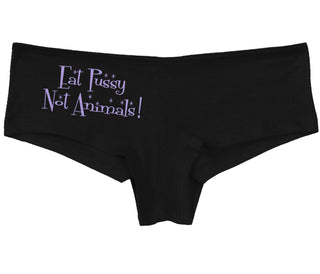 Eat Pussy Not Animals - Black Boy Short
