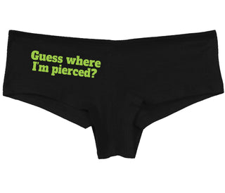 Guess Where I'm Pierced - Black Boy Short