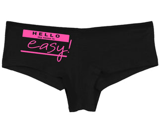 Hello My Name Is Easy - Black Boy Short