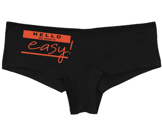 Hello My Name Is Easy - Black Boy Short
