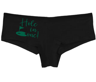 Hole In One - Suggestive Golf - Black Boy Short