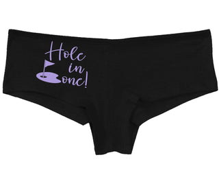 Hole In One - Suggestive Golf - Black Boy Short